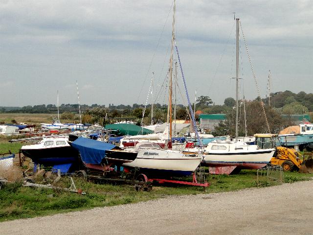 Yachts hauled out for the winter at Aldeburgh - geograph.org.uk - 2079602