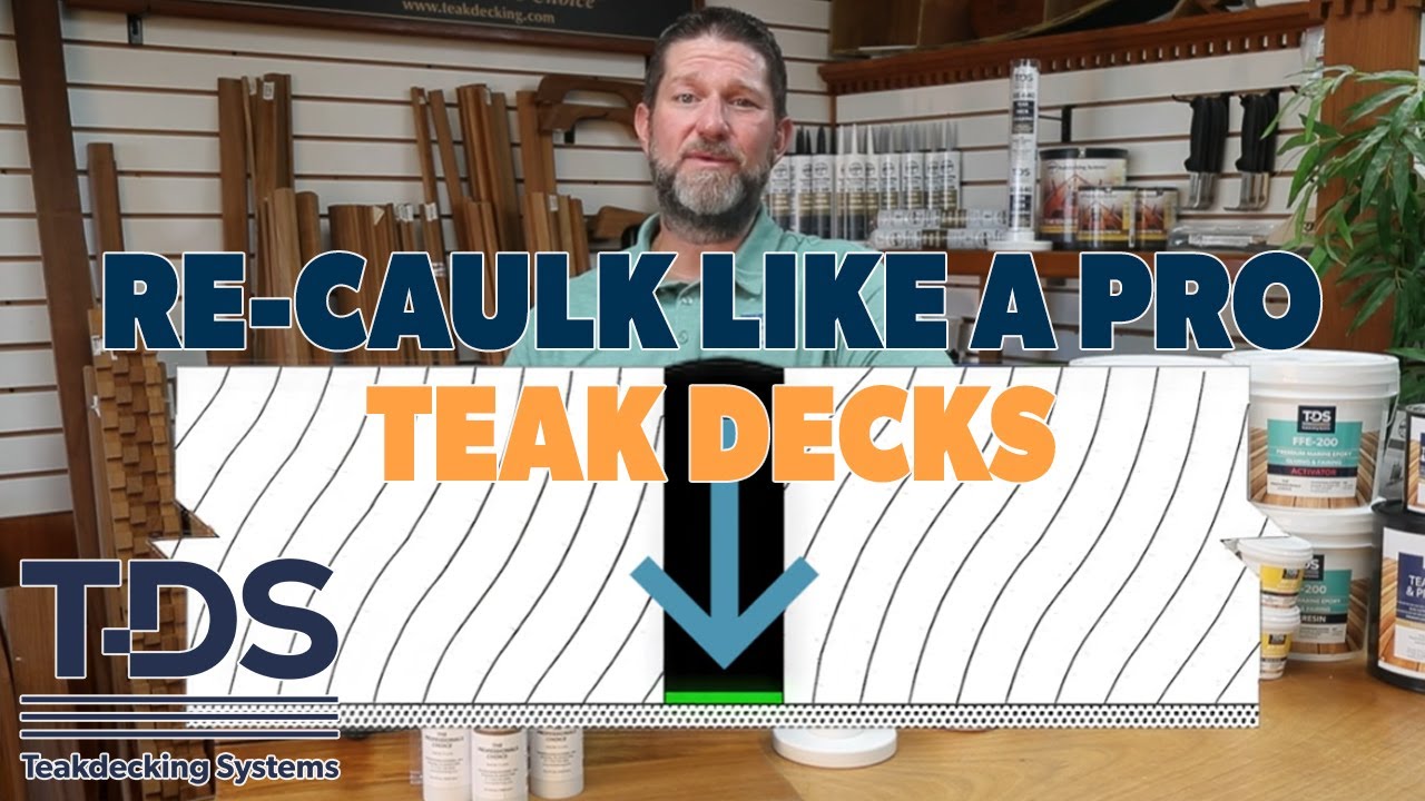 How to Repair Teak Deck Caulk | Marine Deck Maintenance Tutorial