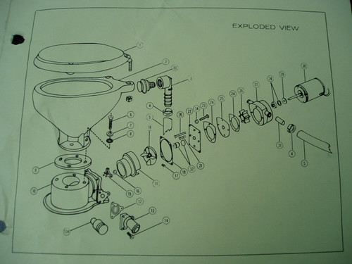 electric marine toilet