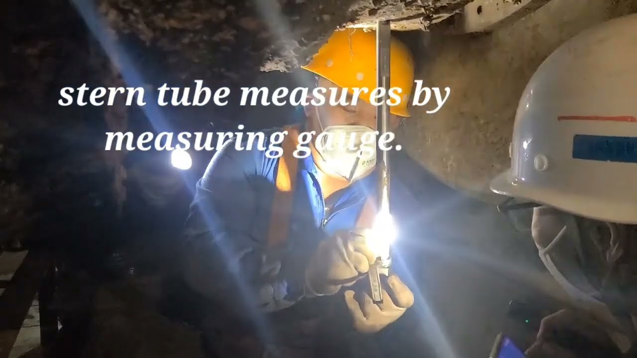 Biggest Ship Propeller Shaft stern tube after seal inspection#sealife