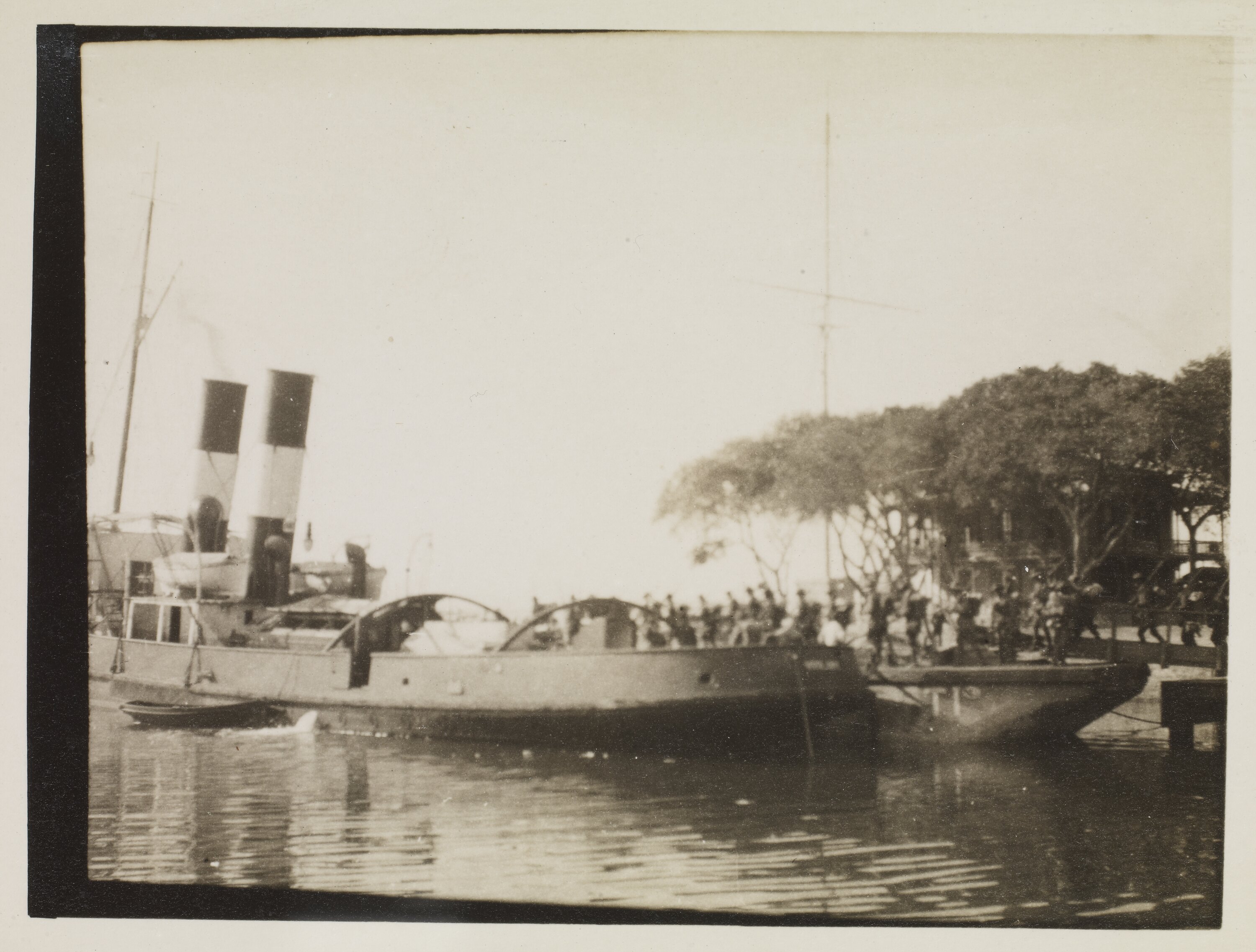 Photograph - Boat Provisioning the Canal Troops, Egypt, Captain Edward Albert McKenna, World War I, 1914-1915