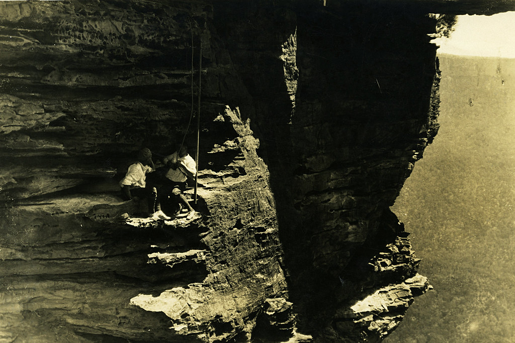 Osmar White with Eric Dark on The Boar's Head Rock
